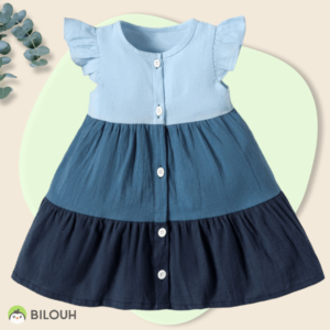 Vestido blue 3 tonos bebé
